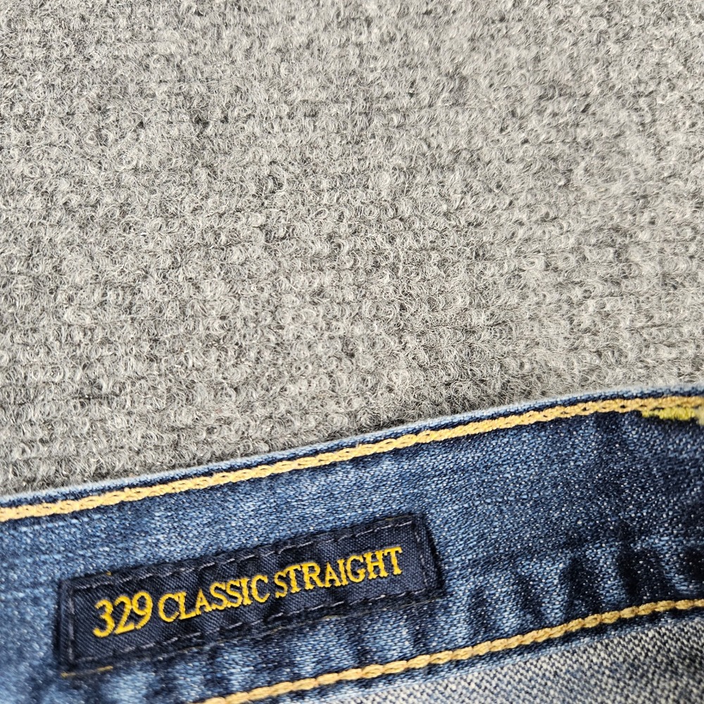 Lucky‎ Brand 329 Classic Straight Mens Blue Jeans 38x36 Medium Wash Denim - Picture 8 of 14